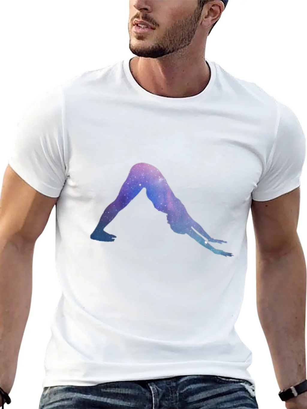 Yoga Galaxy Black T-Shirt