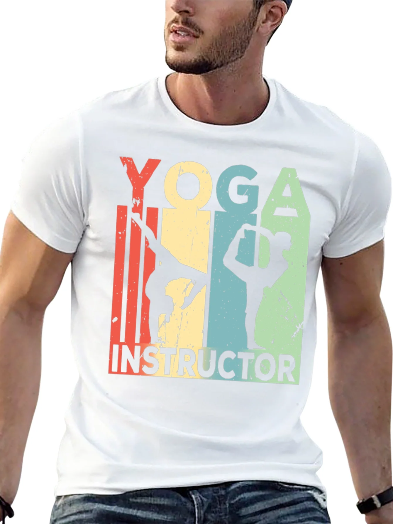 Yoga Instructor Tee - Retro Style