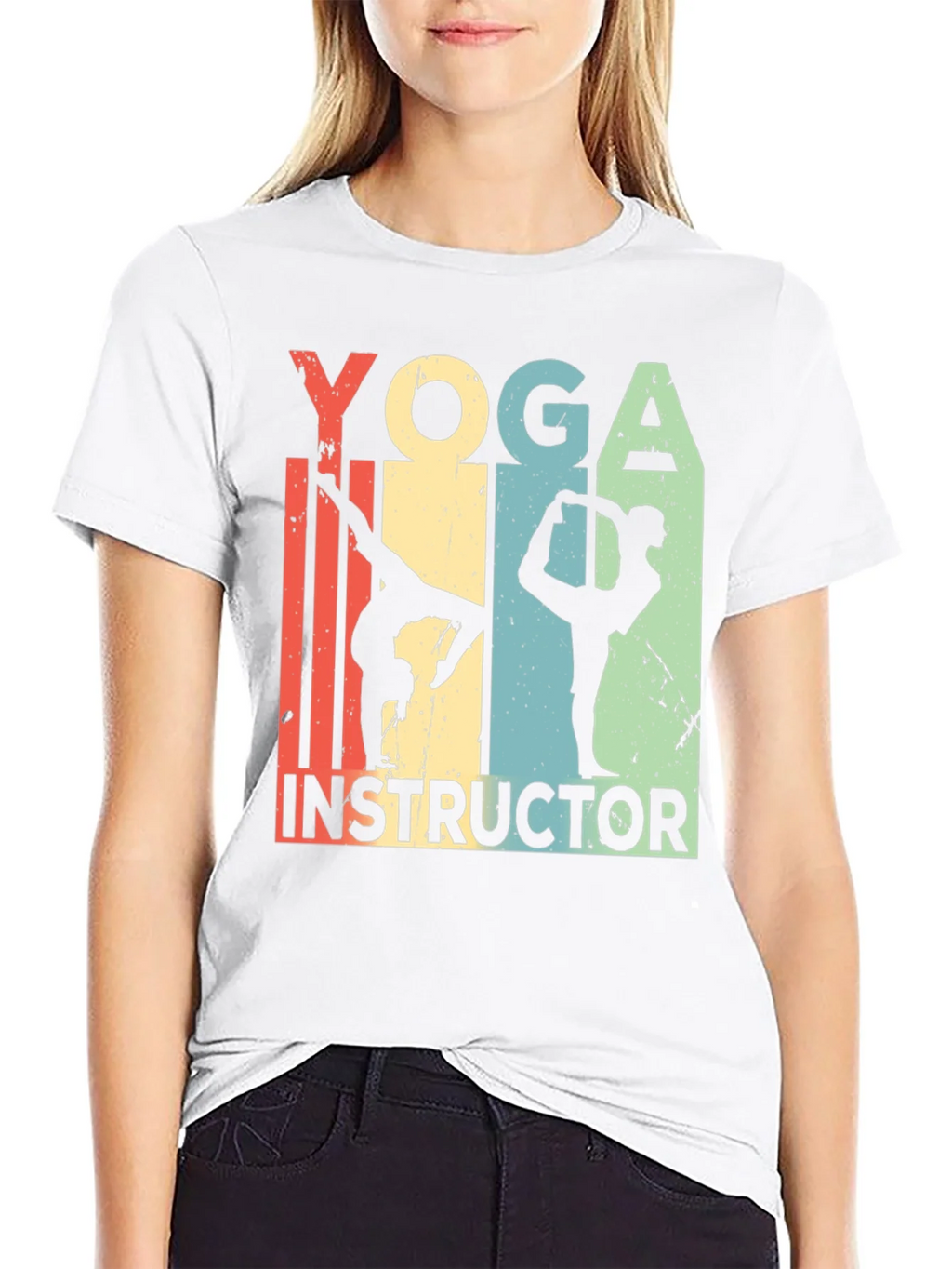 Yoga Instructor Tee - Retro Style