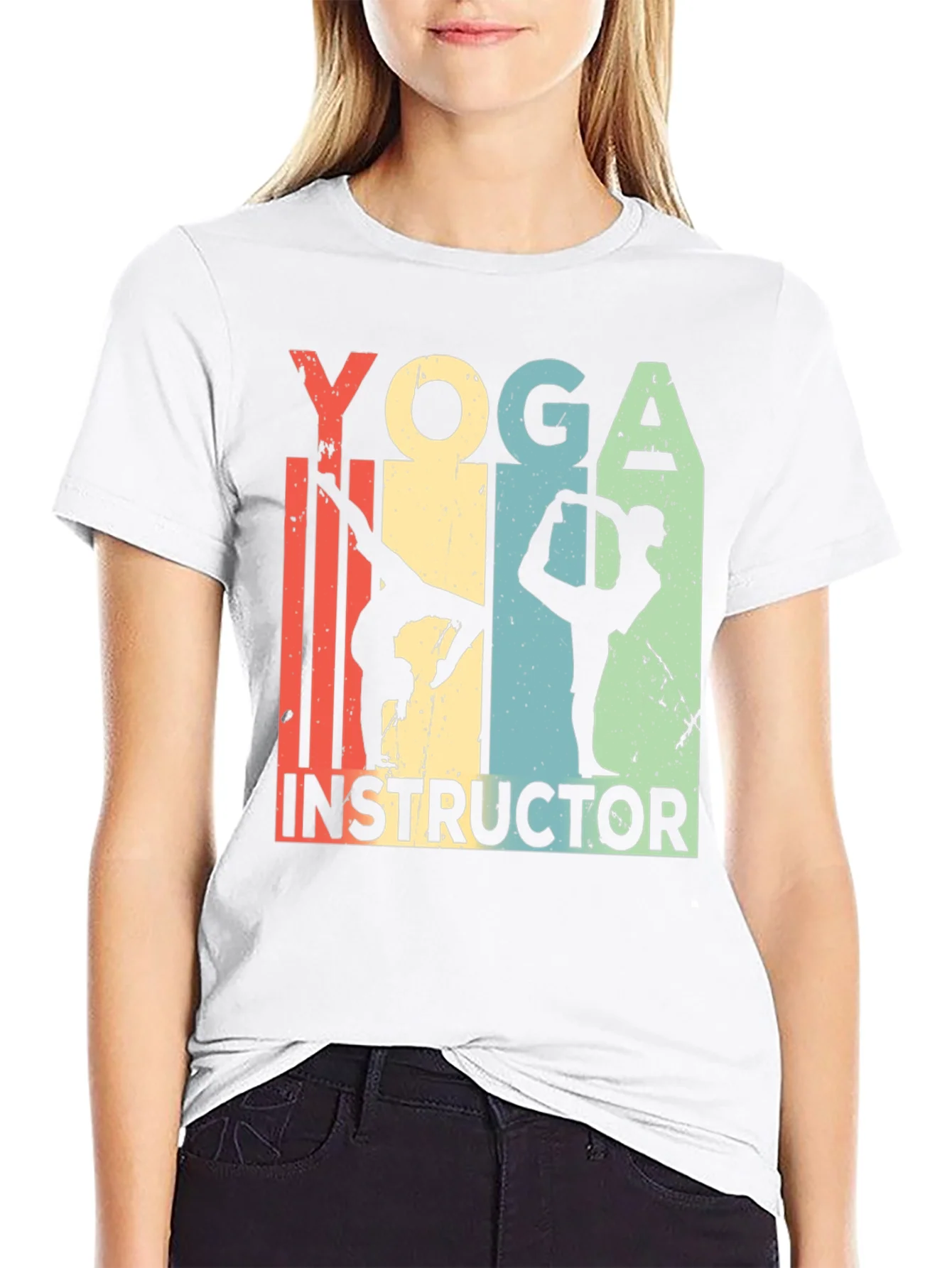 Yoga Instructor Tee - Retro Style