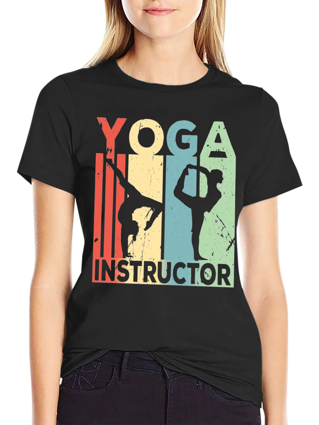 Yoga Instructor Tee - Retro Style
