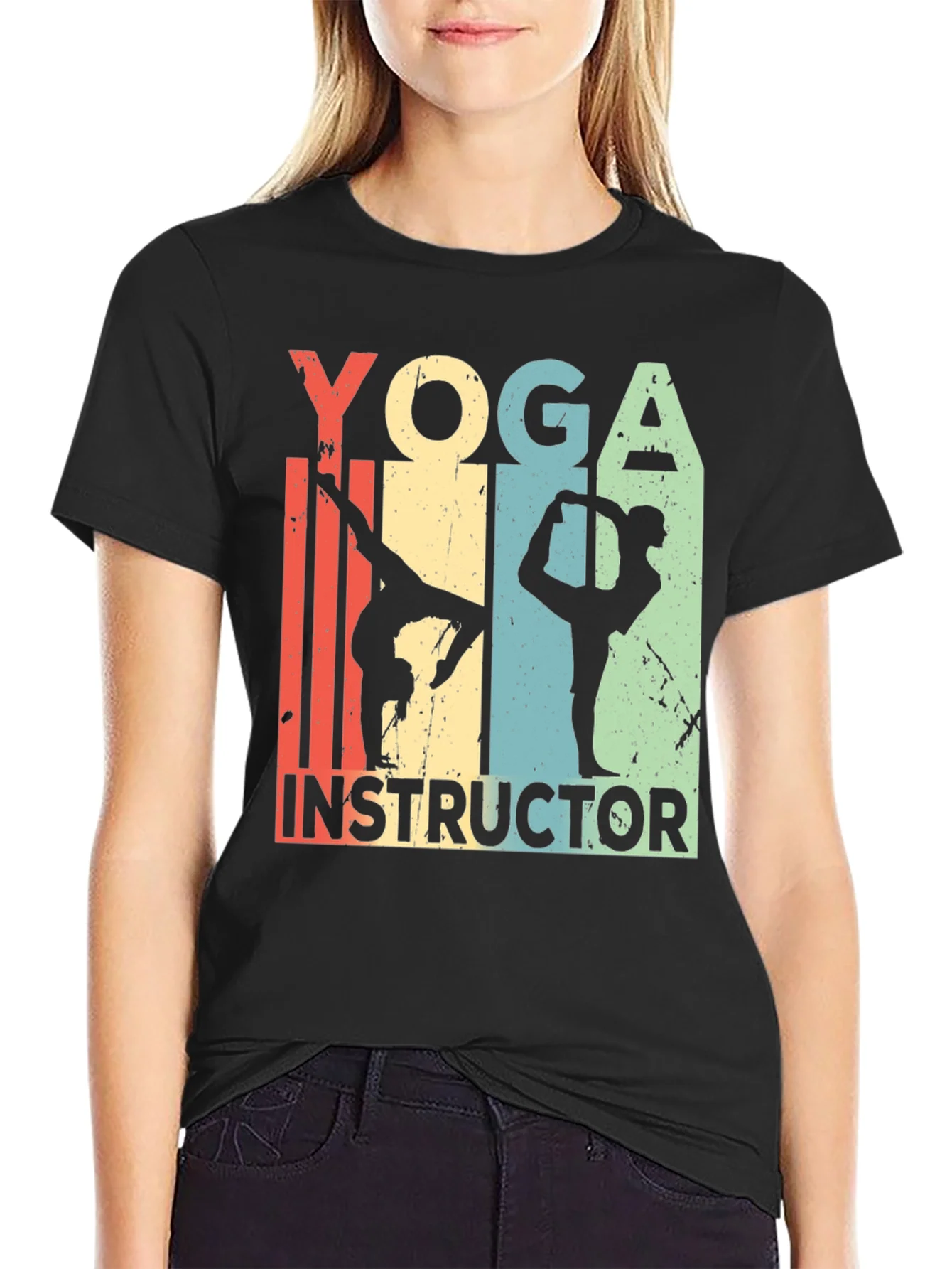 Yoga Instructor Tee - Retro Style