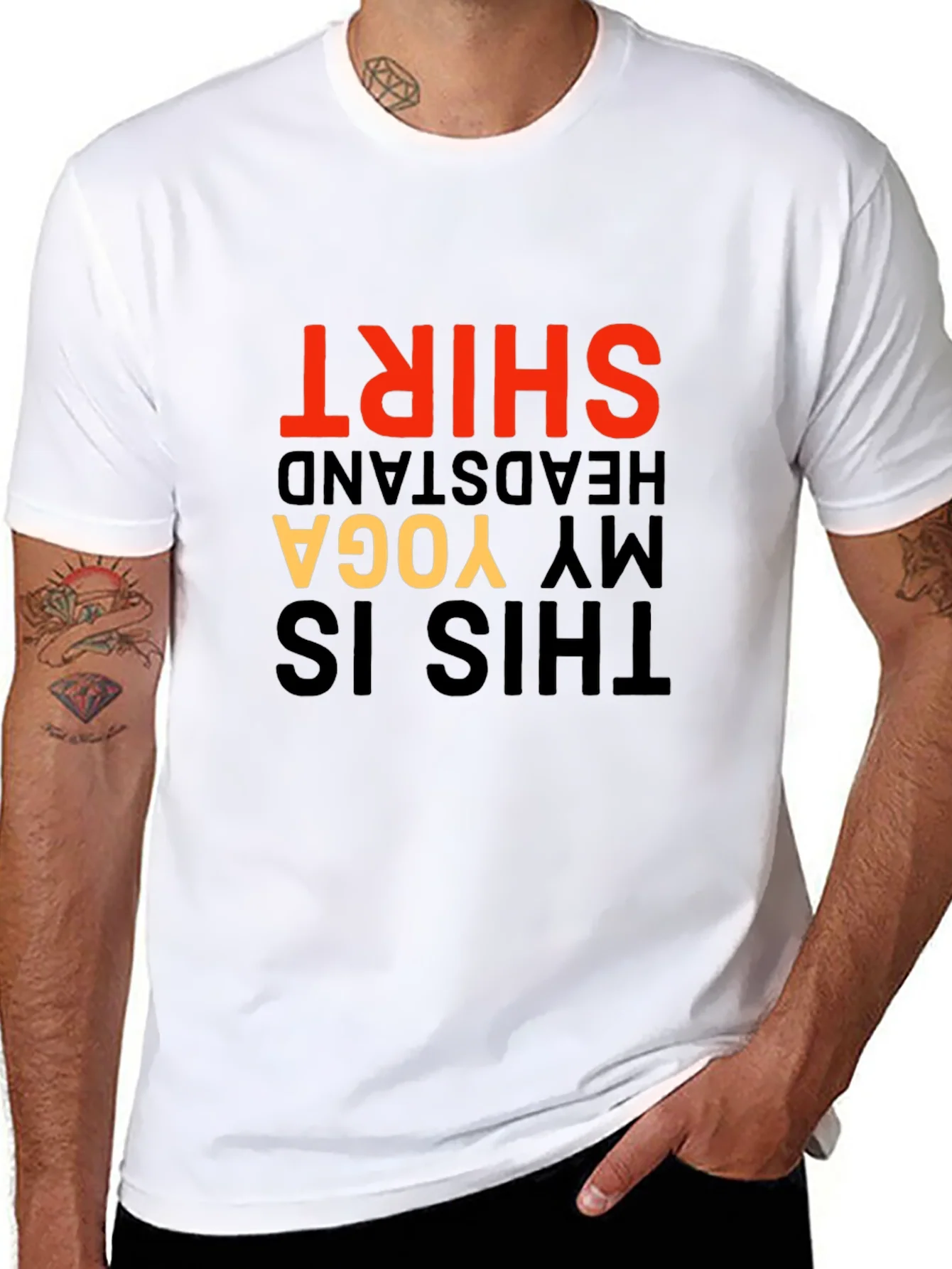 Yoga Headstand T-Shirt - Funny Novelty Tee