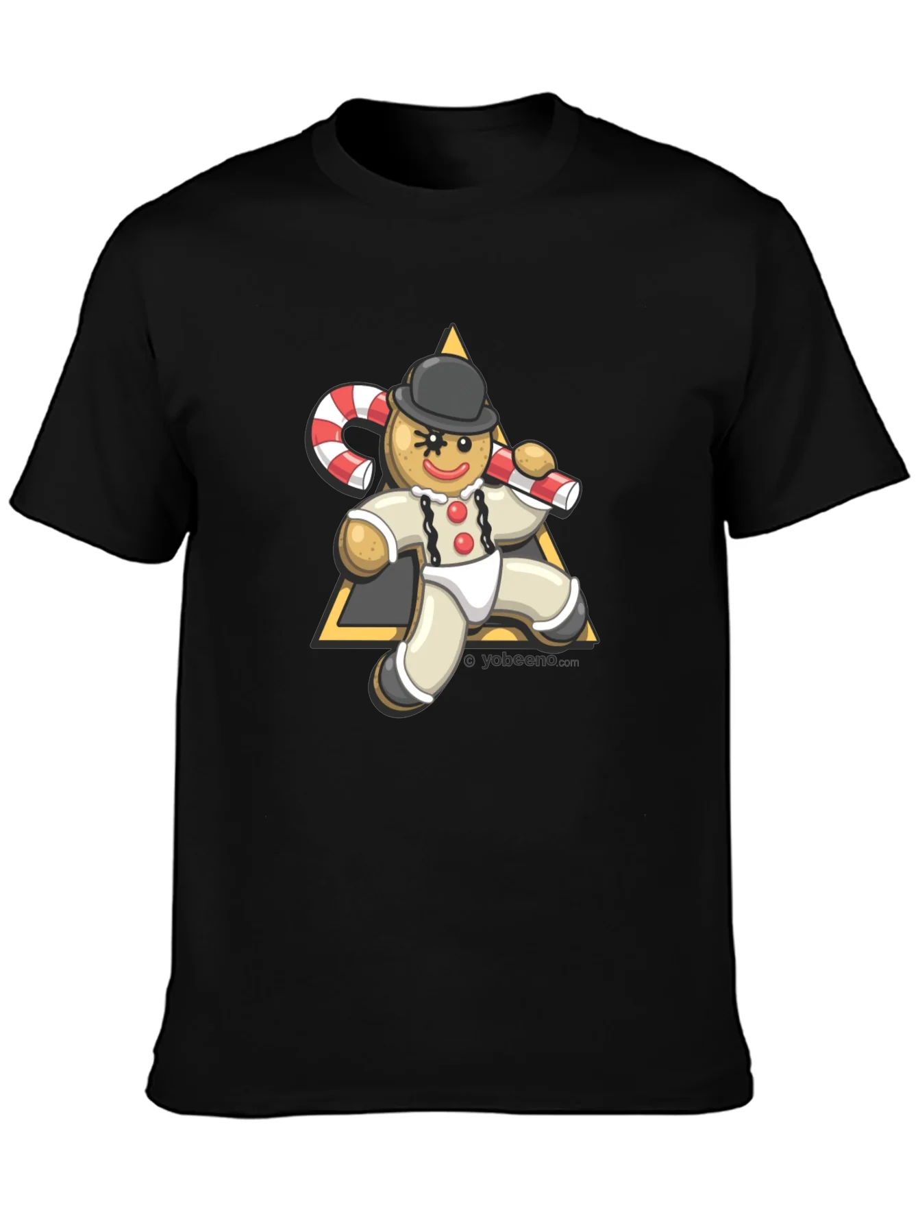 Gingerbread Man Candy Cane T-Shirt