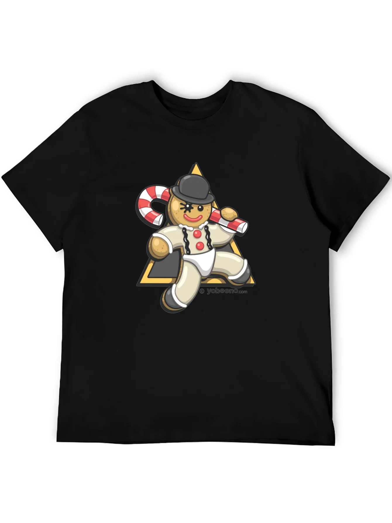 Gingerbread Man Candy Cane T-Shirt