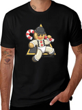 Gingerbread Man Candy Cane T-Shirt