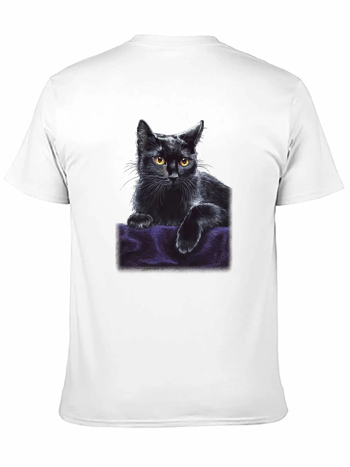 Black Cat Graphic T-Shirt - Soft & Stylish