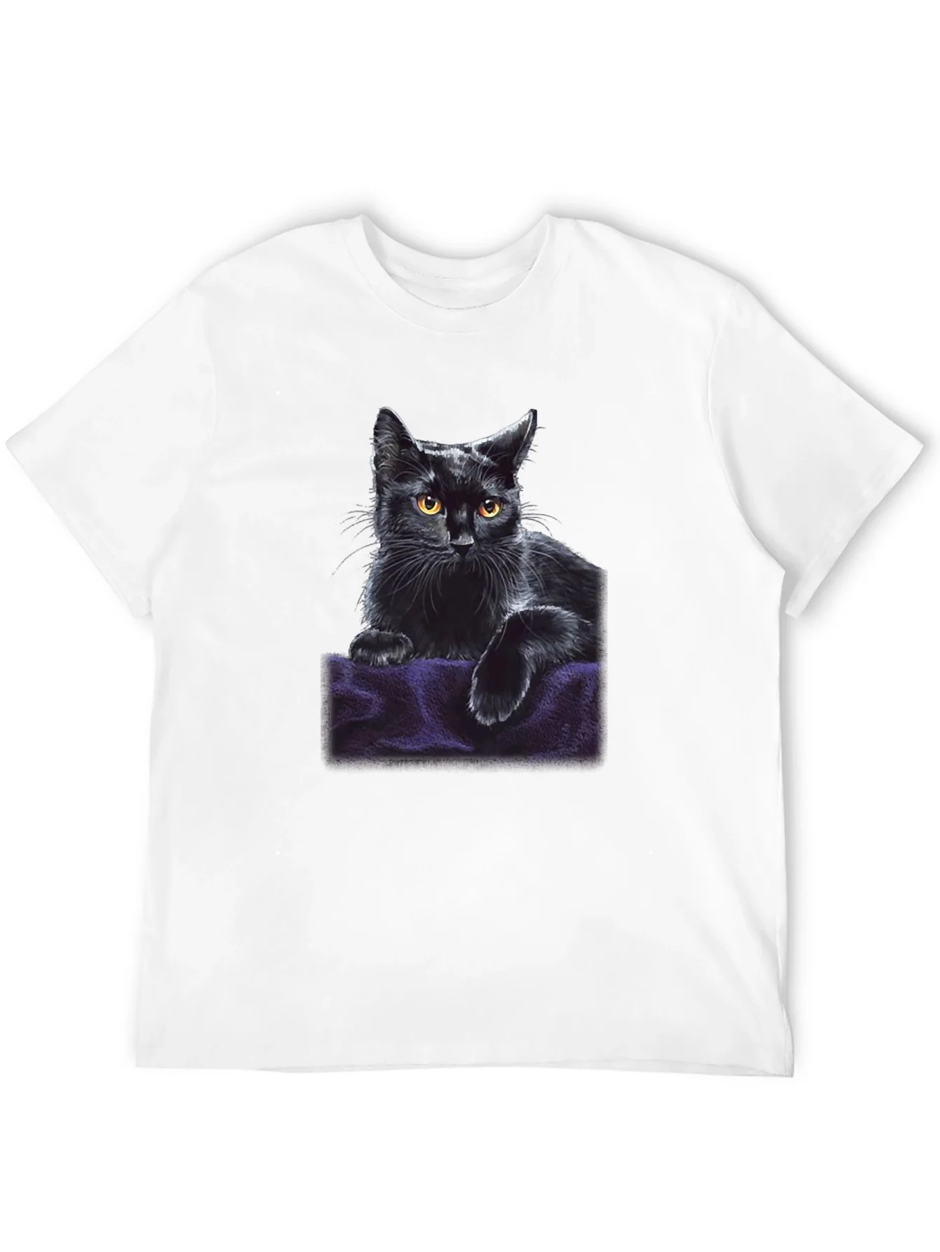 Black Cat Graphic T-Shirt - Soft & Stylish