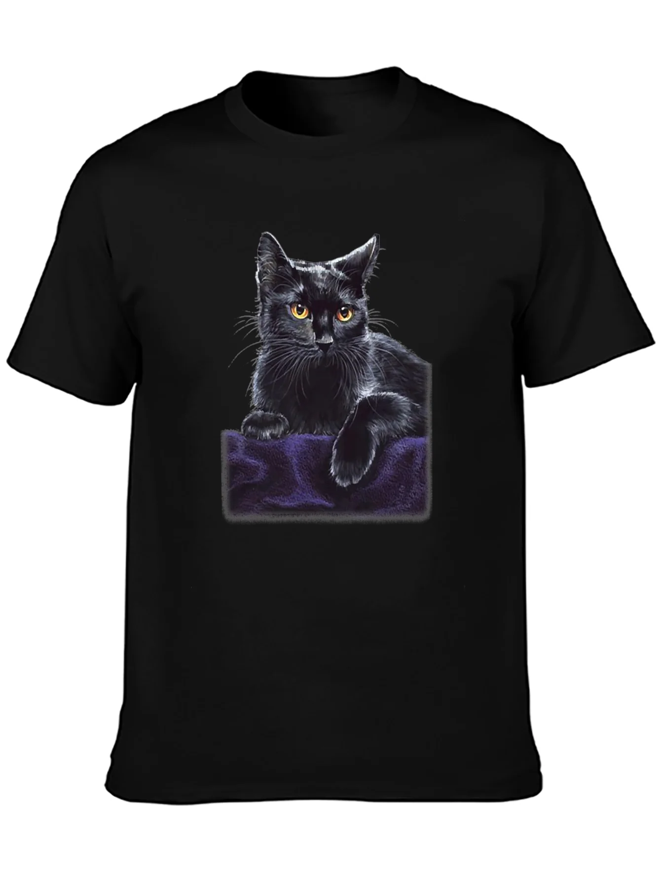 Black Cat Graphic T-Shirt - Soft & Stylish