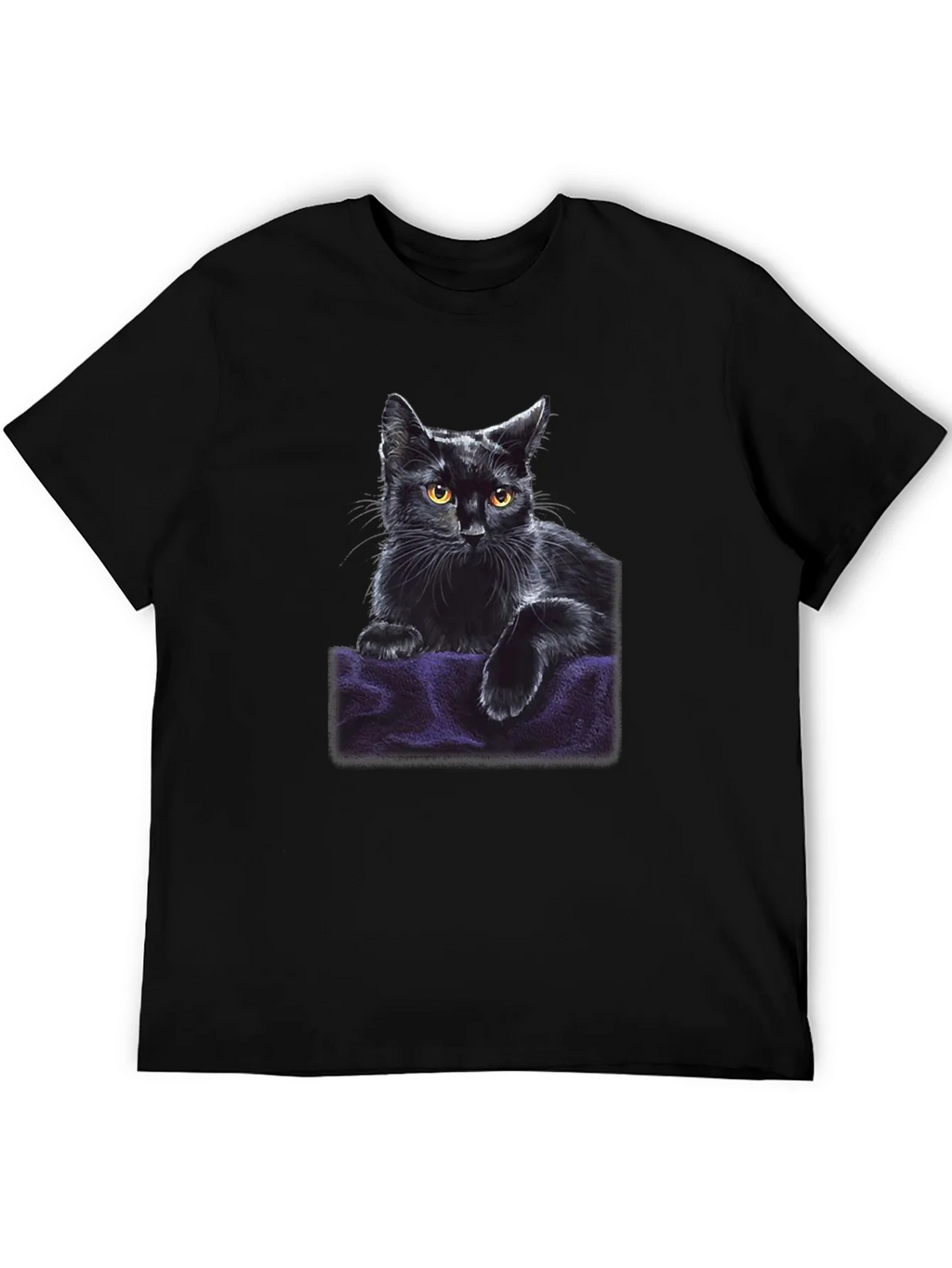 Black Cat Graphic T-Shirt - Soft & Stylish