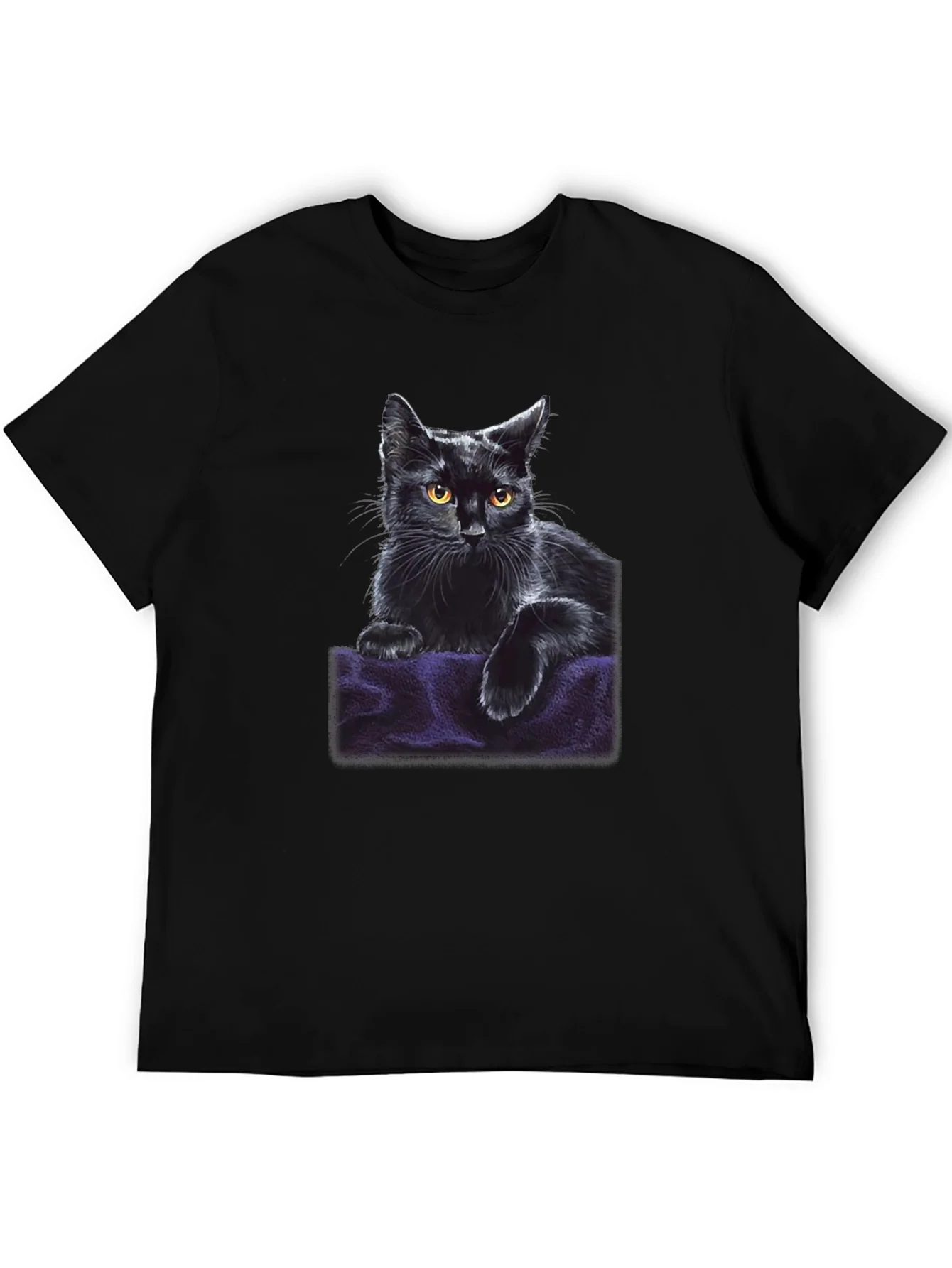 Black Cat Graphic T-Shirt - Soft & Stylish